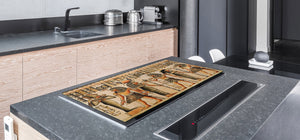 HUGE TEMPERED GLASS COOKTOP COVER - Egyptian Series DD15 Hieroglyphs 4