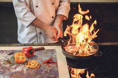 BIG KITCHEN BOARD & Induction Cooktop Cover – Glass Pastry Board DD34 Rusted textures Series: Rusted metal