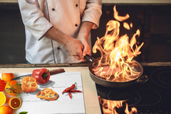 UNIQUE Tempered GLASS Kitchen Board Fruit and Vegetables series DD02 Oranges