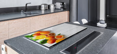 UNIQUE Tempered GLASS Kitchen Board Fruit and Vegetables series DD02 Oranges