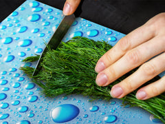 Gigantic KITCHEN BOARD & Induction Cooktop Cover - Water Series DD10 Drops of water 2