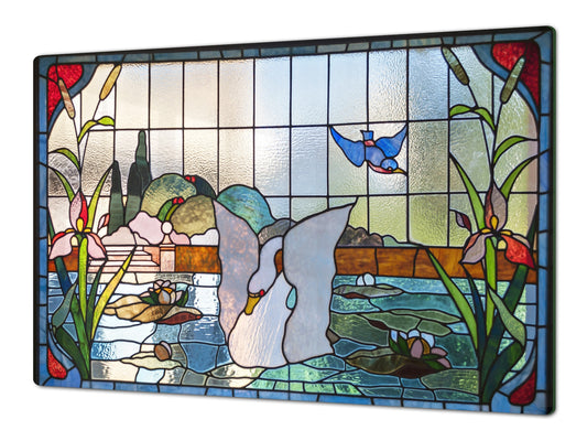 Worktop saver and Pastry Board – Cooktop saver; Series: Outside Series DD19 Colorful stained glass