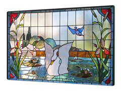 Worktop saver and Pastry Board – Cooktop saver; Series: Outside Series DD19 Colorful stained glass