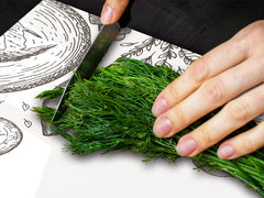 HUGE TEMPERED GLASS CHOPPING BOARD – Bread and flour series DD09 Bakery Shop