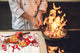 HUGE TEMPERED GLASS COOKTOP COVER - DD30 Christmas Series: Reindeer wreath