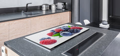 UNIQUE Tempered GLASS Kitchen Board Fruit and Vegetables series DD02 Forest fruits