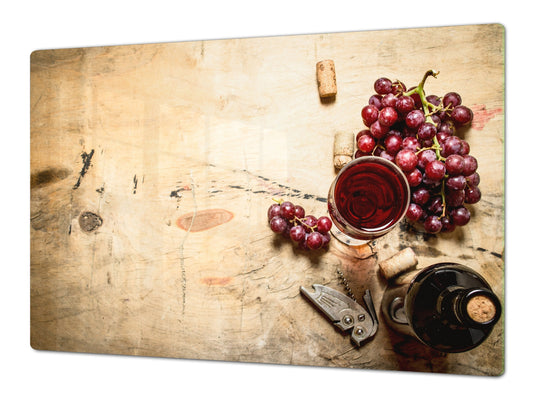 BIG KITCHEN PROTECTION BOARD or Induction Cooktop Cover - Wine Series DD04 Red wine 4