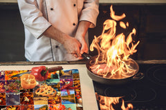 Very Big Cooktop saver - Nature series DD08 Autumn leaves