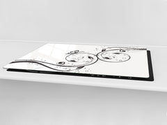 Induction Cooktop Cover – Glass Worktop saver: Fantasy and fairy-tale series DD18 Butterfly