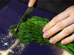 HUGE TEMPERED GLASS COOKTOP COVER - DD30 Christmas Series: Magic santa