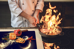 HUGE TEMPERED GLASS COOKTOP COVER - DD30 Christmas Series: Magic santa