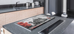 GIGANTIC CUTTING BOARD and Cooktop Cover- Image Series DD05A Romantic walk 1