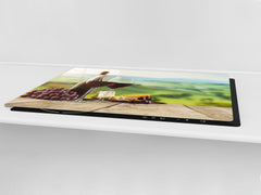 BIG KITCHEN PROTECTION BOARD or Induction Cooktop Cover - Wine Series DD04 Red wine 5