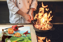 BIG KITCHEN PROTECTION BOARD or Induction Cooktop Cover - Wine Series DD04 Red wine 5