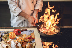 HUGE TEMPERED GLASS CHOPPING BOARD – Bread and flour series DD09 Fresh bread 3