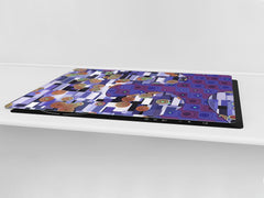 UNIQUE Tempered GLASS Kitchen Board – Abstract Series DD14 Colored circles