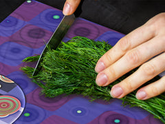 UNIQUE Tempered GLASS Kitchen Board – Abstract Series DD14 Colored circles