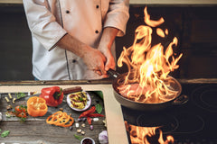 Enorme Cubre vitros de cristal templado - Serie de alimentos DD16 Comida Sana