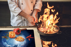 Induction Cooktop Cover – Glass Worktop saver: Fantasy and fairy-tale series DD18 A bridge to the universe