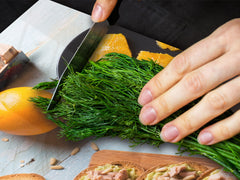 BIG KITCHEN BOARD & Induction Cooktop Cover – Glass Pastry Board - Food series DD16 Breakfast 1