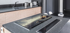 Induction Cooktop Cover – Glass Worktop saver: Fantasy and fairy-tale series DD18 Stop over the precipice 1