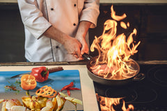 Gigantic Worktop saver and Pastry Board - Tempered GLASS Cutting Board Animals series DD01 Crab