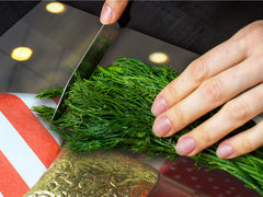 HUGE TEMPERED GLASS COOKTOP COVER - DD30 Christmas Series: Santa shoe with gifts