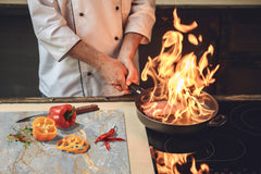 UNIQUE Tempered GLASS Kitchen Board – Impact & Scratch Resistant Cooktop cover DD32 Marbles 2 Series: Natural breccia marble