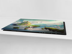 Induction Cooktop Cover – Glass Worktop saver: Fantasy and fairy-tale series DD18 Fantastic world