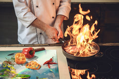 Induction Cooktop Cover – Glass Worktop saver: Fantasy and fairy-tale series DD18 Fantastic world