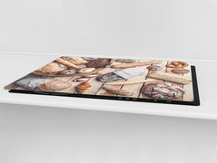 HUGE TEMPERED GLASS CHOPPING BOARD – Bread and flour series DD09 Fresh bread 4