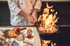 HUGE TEMPERED GLASS CHOPPING BOARD – Bread and flour series DD09 Fresh bread 4