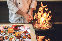 Enorme Cubre vitros de cristal templado - Serie de alimentos DD16 Fiesta India