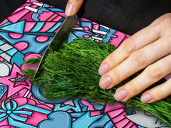 Induction Cooktop Cover – Glass Worktop saver: Fantasy and fairy-tale series DD18 Birthday doodle