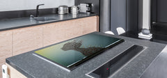 Induction Cooktop Cover – Glass Worktop saver: Fantasy and fairy-tale series DD18 Last autumn sun