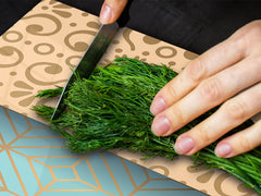 HUGE TEMPERED GLASS CHOPPING BOARD ; Moroccan design Series DD21 Floral mandala