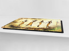 HUGE TEMPERED GLASS COOKTOP COVER - Egyptian Series DD15 Egyptian women