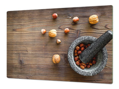 Enorme Cubre vitros de cristal templado - Serie de alimentos DD16 Nueces En Un Mortero 2