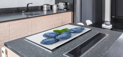 UNIQUE Tempered GLASS Kitchen Board Fruit and Vegetables series DD02 Bilberry