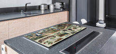 Worktop saver and Pastry Board – Cooktop saver; Series: Outside Series DD19 Fairytale garden