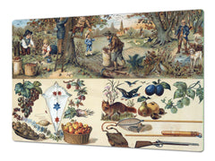 Worktop saver and Pastry Board – Cooktop saver; Series: Outside Series DD19 Set of fruits