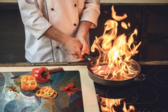 UNIQUE Tempered GLASS Kitchen Board – Abstract Series DD14 Abstraction 1