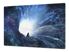 Induction Cooktop Cover – Glass Worktop saver: Fantasy and fairy-tale series DD18 Sea of thoughts