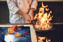 Induction Cooktop Cover – Glass Worktop saver: Fantasy and fairy-tale series DD18 Sea of thoughts