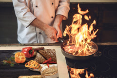 HUGE TEMPERED GLASS CHOPPING BOARD – Bread and flour series DD09 Fresh bread 5