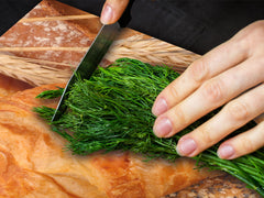 HUGE TEMPERED GLASS CHOPPING BOARD – Bread and flour series DD09 French croissant