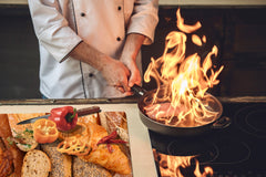 HUGE TEMPERED GLASS CHOPPING BOARD – Bread and flour series DD09 French croissant