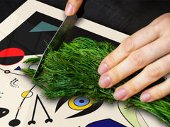 Induction Cooktop Cover – Glass Worktop saver: Fantasy and fairy-tale series DD18 Inspired by Miró