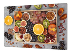 UNIQUE Tempered GLASS Kitchen Board Fruit and Vegetables series DD02 Fruit box
