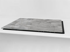GIGANTIC CUTTING BOARD and Cooktop Cover - Glass Kitchen Board DD35 Textures and tiles 1 Series: Grey irregularity 1